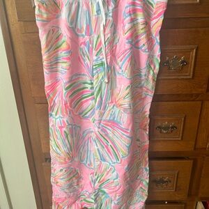 Lilly Pulitzer Pink Multicolor Wide Leg Pants